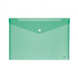 Busta con bottone - formato orizzontale - 24x18,5 cm - colori assortiti - Lebez