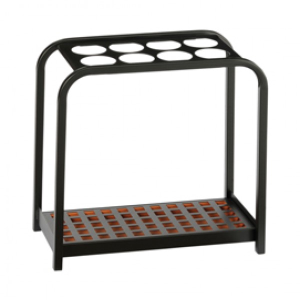 Portaombrelli Multi - 8 posti - 52x26x54 cm - nero/acciaio - Medial International Portaombrelli Multi - 8 posti - 52x26x54 cm - nero/acciaio - Medial International