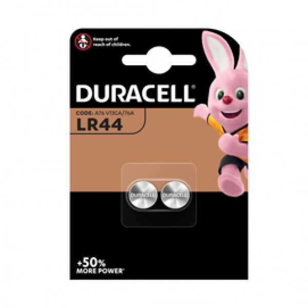 Pile alcaline 1,5V - 150mah (LR44) - Duracell - blister 2 pezzi Pile alcaline 1,5V - 150mah (LR44) - Duracell - blister 2 pezzi