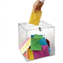 Teca con serratura Mr Acrylic - 25x25x25 cm - trasparente - Tecnostyl