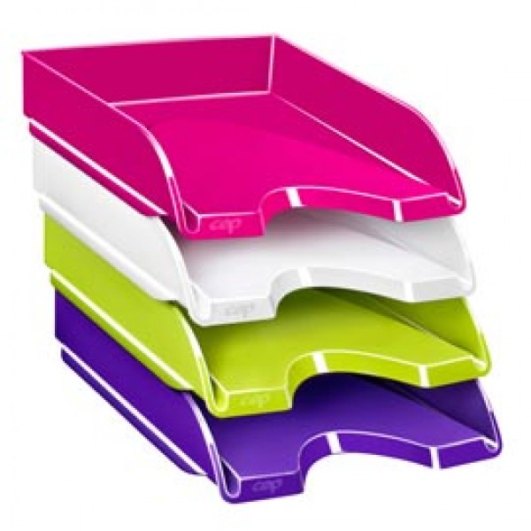 Vaschetta portacorrispondenza CepPro Gloss - 34,8x25,7x6,6 cm - verde anice - Cep