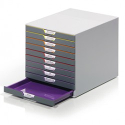 Cassettiera Varicolor® - 28x35,6x29,2 cm - 10 cassetti - Durable