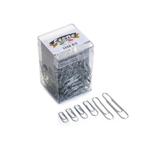 Fermagli zincati - 125 gr - misure assortite - Leone Fermagli zincati - 125 gr - misure assortite - Leone