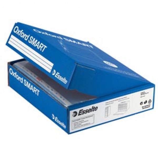 Buste forate Oxford Smart - Office - liscio - 22x30 cm - trasparente - Esselte - conf. 400 pezzi Buste forate Oxford Smart - Office - liscio - 22x30 cm - trasparente - Esselte - conf. 400 pezzi