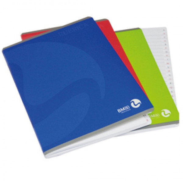 Rubrica con punto metallico - 1 rigo - 210 x 297mm - 80gr - 60 fogli - BM Rubrica con punto metallico - 1 rigo - 210 x 297mm - 80gr - 60 fogli - BM