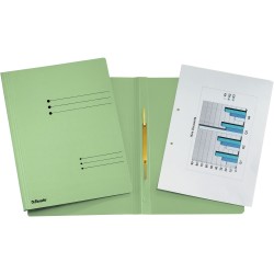 Cartella c/pressino - in cartoncino - 250 gr - verde - Rapid file