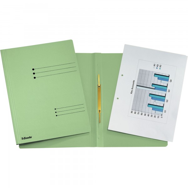 Cartella c/pressino - in cartoncino - 250 gr - verde - Rapid file Cartella c/pressino - in cartoncino - 250 gr - verde - Rapid file