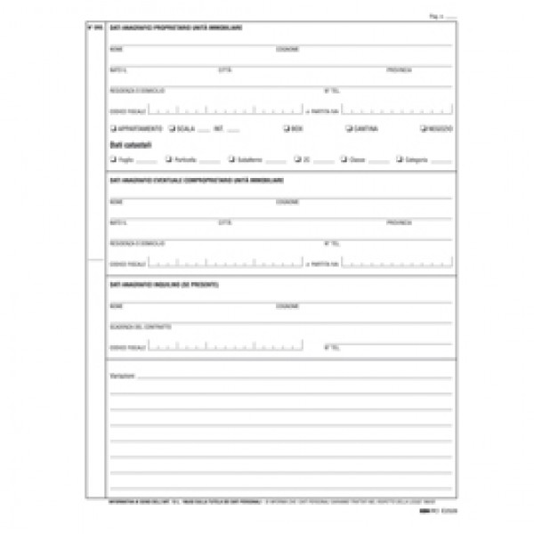 Registro anagrafica condominiale - 297 x 210mm - 48 fogli - Edipro
