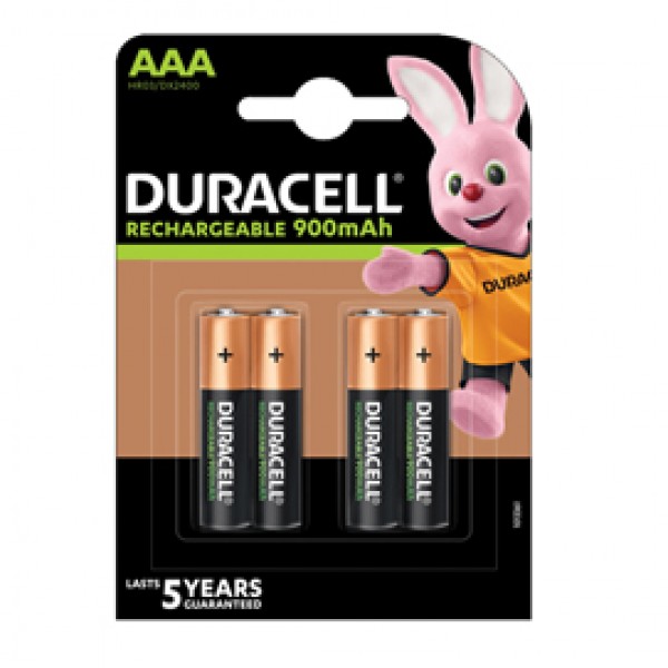 Pile ricaricabili Mini Stilo AAA - Precharged - 900mah - Duracell - blister 4 pezzi Pile ricaricabili Mini Stilo AAA - Precharged - 900mah - Duracell - blister 4 pezzi