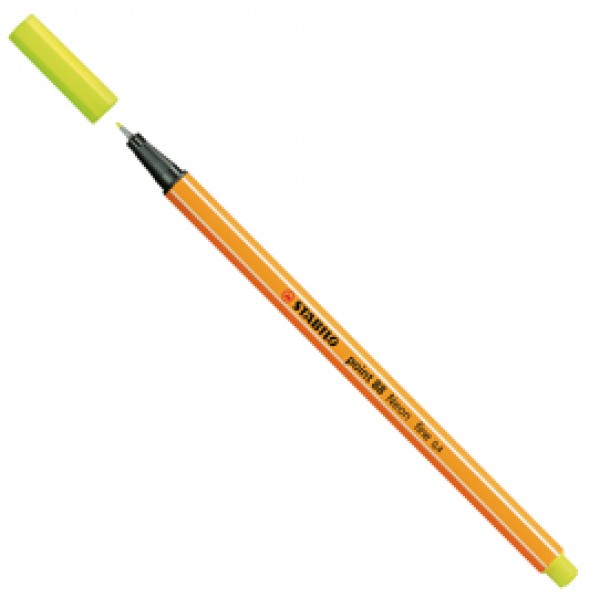 Fineliner Point 88  - tratto 0,4 mm - giallo neon 024 - Stabilo