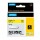 Nastro Rhino 18432 - 12 mm x 5,5 mt - vinile - nero/giallo - Dymo
