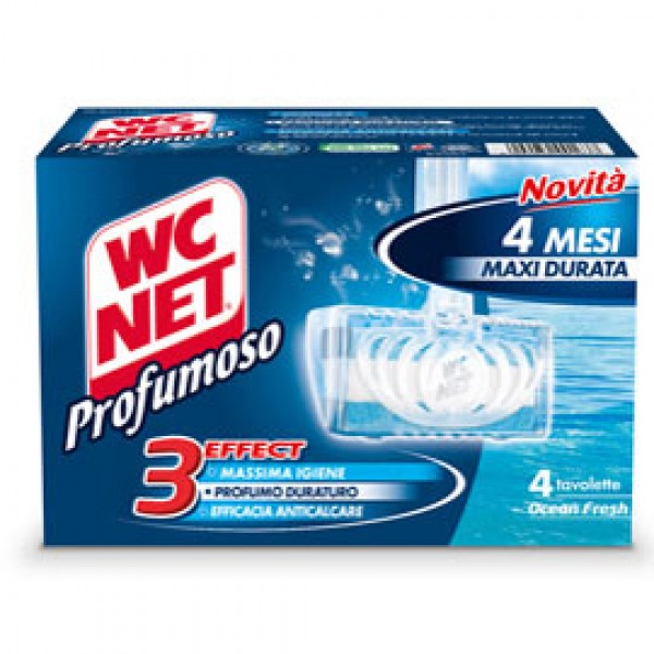 Tavoletta Profumoso Ocean Fresh - WC Net - 4 gabbiette da 34 gr Tavoletta Profumoso Ocean Fresh - WC Net - 4 gabbiette da 34 gr