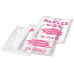 Fogli Cellophan - trasparente - 100 x 130cm - 30my - PNP - conf. 25 fogli