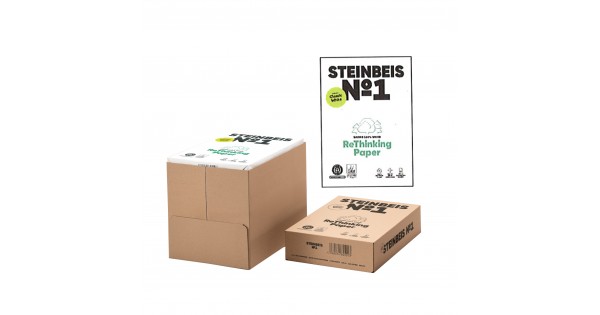 Carta Riciclata Steinbeis ClassicWhite 80g - Risma Da 500 Fogli A4, Ange Blu Ed Ecolabel - Foto 6
