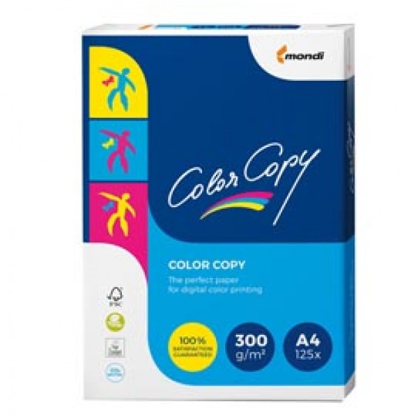 Carta Color Copy - A4 - 300 gr - bianco - Mondi - conf. 125 fogli