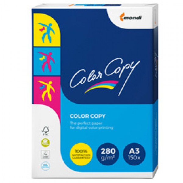 Carta Color Copy - A3 - 280 gr - bianco - Mondi - conf. 150 fogli Carta Color Copy - A3 - 280 gr - bianco - Mondi - conf. 150 fogli