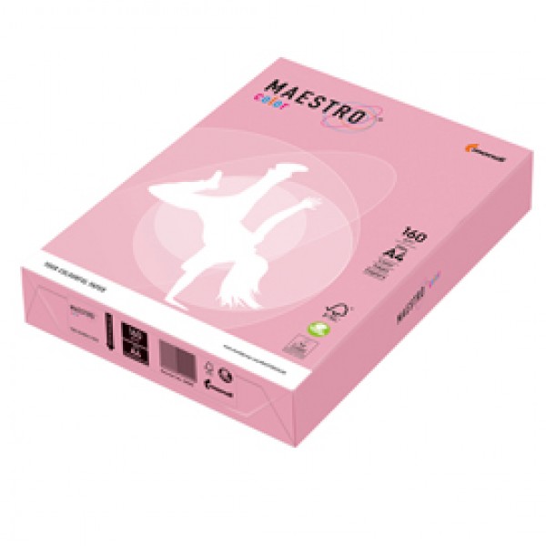 Carta Maestro Color - A4 - 160 gr - rosa tenue PI25 - Mondi - conf. 250 fogli