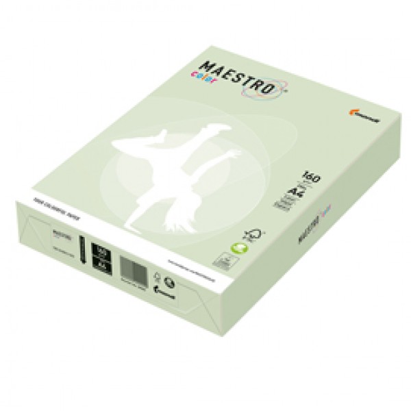 Carta Maestro Color - A4 - 160 gr - verde tenue GN27 - Mondi - conf. 250 fogli Carta Maestro Color - A4 - 160 gr - verde tenue GN27 - Mondi - conf. 250 fogli