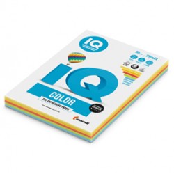 Carta IQ Color - A4 - 160 gr - mix 5 colori forti RB02 - Mondi - conf. 100 fogli