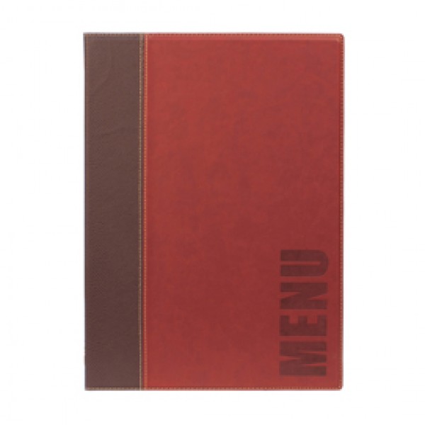Portamenù Trendy - A4 - 24x34 cm - bordeaux - 1 inserto doppio incluso - Securit Portamenù Trendy - A4 - 24x34 cm - bordeaux - 1 inserto doppio incluso - Securit