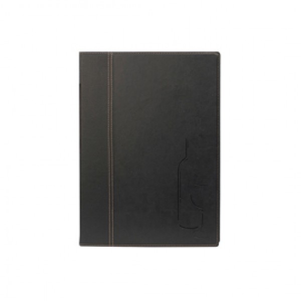 Carta dei vini Trendy - A4 - 24x34 cm - nero - 1 inserto doppio incluso - Securit Carta dei vini Trendy - A4 - 24x34 cm - nero - 1 inserto doppio incluso - Securit