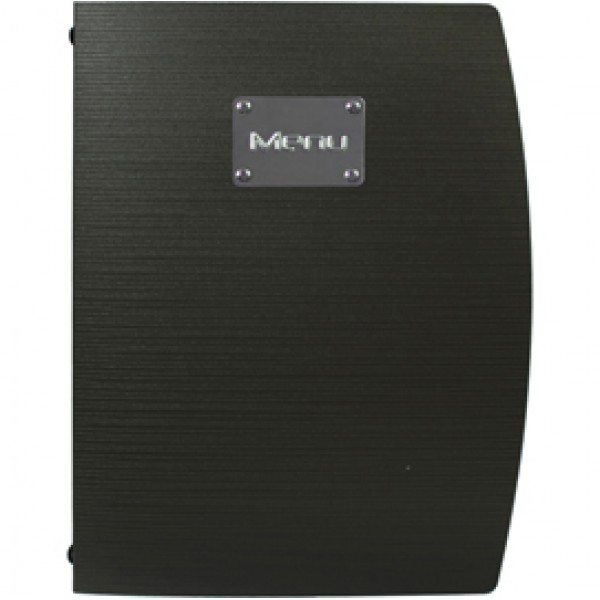 Portamenù Rio - A4 - 24x34 cm - nero - 1 inserto doppio incluso - Securit Portamenù Rio - A4 - 24x34 cm - nero - 1 inserto doppio incluso - Securit