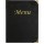 Portamenù Basic - A4 - 31,5 x 24 cm - PVC - nero - 4+2 buste fisse incluse - Securit