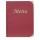 Portamenù Basic - A4 - 31,5 x 24 cm - PVC - bordeaux - 4+2 buste fisse incluse - Securit