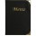 Portamenù Basic - A5 - 23,7 x 17 cm - PVC - nero - 4+2 buste fisse incluse - Securit