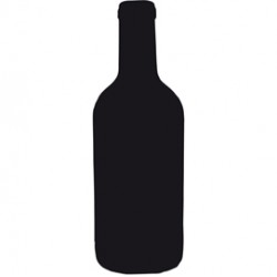 Lavagna da parete Silhouette - 49,5x19,5 cm - forma bottiglia - nero - Securit