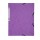Cartellina con elastico - cartoncino lustrè - 3 lembi - 400 gr - 24x32 cm - viola - Exacompta