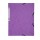 Cartellina con elastico - cartoncino lustrè - 3 lembi - 400 gr - 24x32 cm - viola - Exacompta