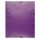 Cartellina 3 lembi - con elastici - PPL - 24x32 cm - viola - Exacompta