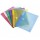Buste forate con bottone in velcro - PP - A4 - colori assortiti - Tarifold - set 12 pezzi