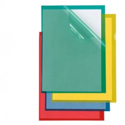 Cartelline a L Poli 150 Color - PPL - buccia - 21x29,7 cm - blu - Sei Rota - conf. 25 pezzi