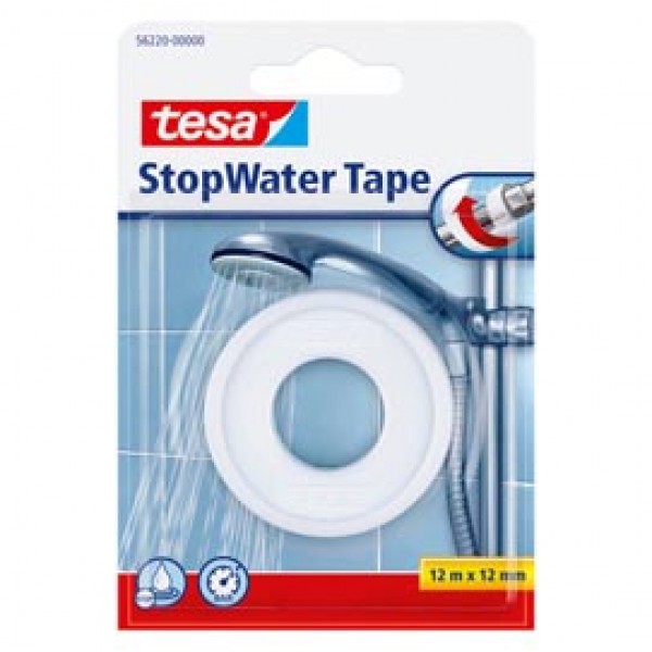 Nastro StopWater per riparazioni - Teflon - 12 mm x 12 m - bianco - Tesa®