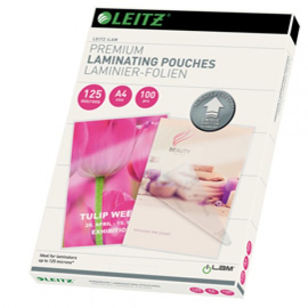 Pouches ILam - A4 - 216x303 mm - 2x125 micron - Leitz - conf. 100 pezzi Pouches ILam - A4 - 216x303 mm - 2x125 micron - Leitz - conf. 100 pezzi
