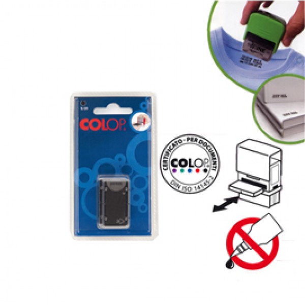 Tampone di ricambio per timbro Mine - nero - Colop - conf. 2 pezzi Tampone di ricambio per timbro Mine - nero - Colop - conf. 2 pezzi
