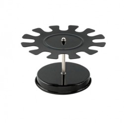 Portatimbri circolare - 12 posti - nero - metallo - Koala