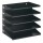 Portadocumenti Sorter Rack - 33x36x25 cm - 5 scomparti - nero - Durable