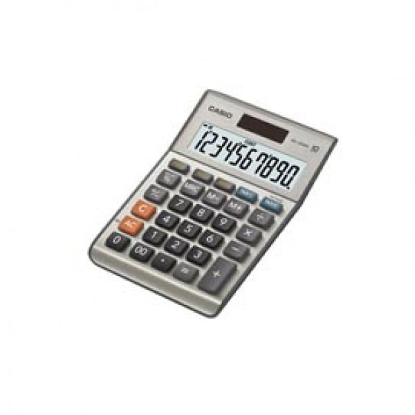 Calcolatrice da tavolo MS-100BM - 10 cifre - big display - grigio - Casio Calcolatrice da tavolo MS-100BM - 10 cifre - big display - grigio - Casio