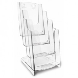 Portadepliant modulare - 4 tasche 1/3 A4 - 11,5x26,5x18,4 cm - Arda