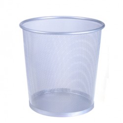 Cestino gettacarte - metallo - 12 L - silver - Titanium