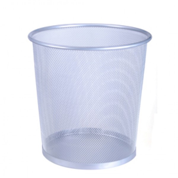 Cestino gettacarte - metallo - 12 L - silver - Titanium Cestino gettacarte - metallo - 12 L - silver - Titanium