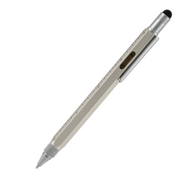 Portamine Tool Pen - punta 0,9mm - argento - Monteverde Portamine Tool Pen - punta 0,9mm - argento - Monteverde