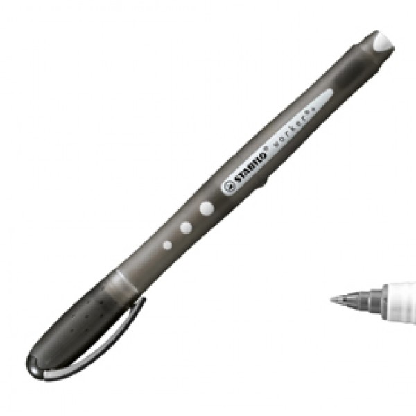 Roller con cappuccio Worker Colorful - tratto 0,5mm - nero - Stabilo Roller con cappuccio Worker Colorful - tratto 0,5mm - nero - Stabilo