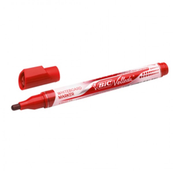 Marcatori Whiteboard Marker Velleda liquid Ink - punta tonda 2,2mm - rosso - Bic