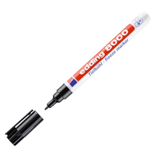 Marcatore permanente 8000 Freezer Marker - punta 1,0mm - nero - Edding Marcatore permanente 8000 Freezer Marker - punta 1,0mm - nero - Edding