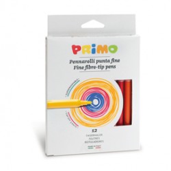 Astuccio 12 pennarelli lavabili punta fine cmp