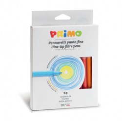 Astuccio 24 pennarelli lavabili punta fine cmp